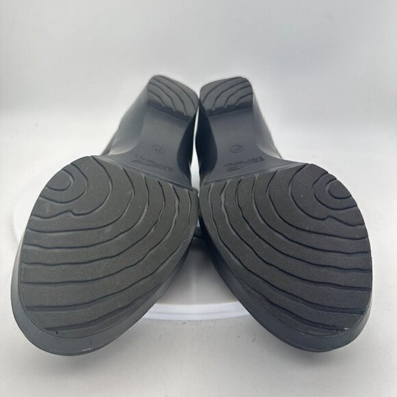 Dansko Jane Women Size 7 Black Leather Buckle Slip On Clog Shoes 9708020202 - Picture 10 of 13